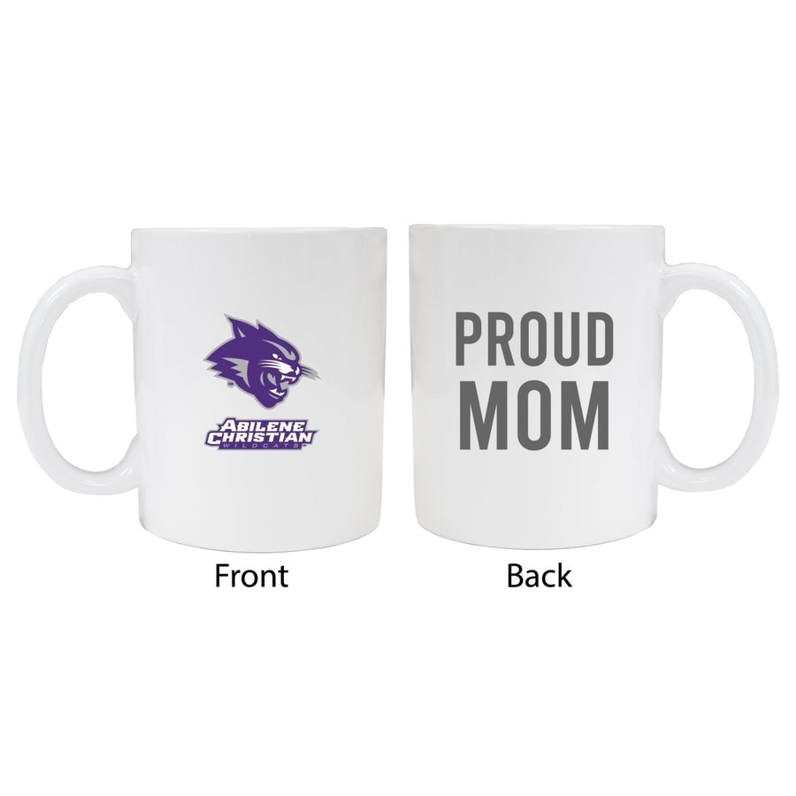 Abilene Christian University Proud Mom Ceramic Coffee Mug - White (2 Pack) Image 1