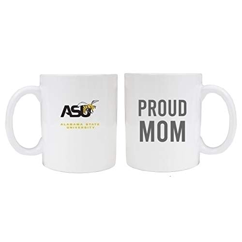 Alabama State University Proud Mom Ceramic Coffee Mug - White Image 1