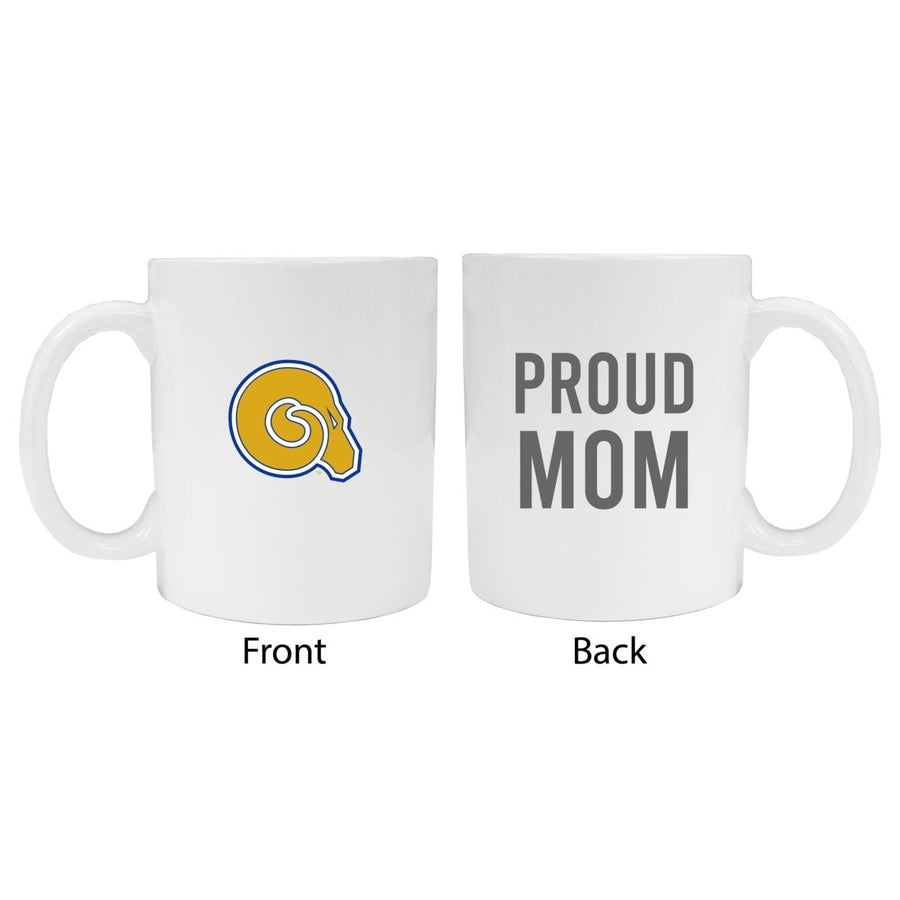 Albany State University Proud Mom Ceramic Coffee Mug - White Image 1