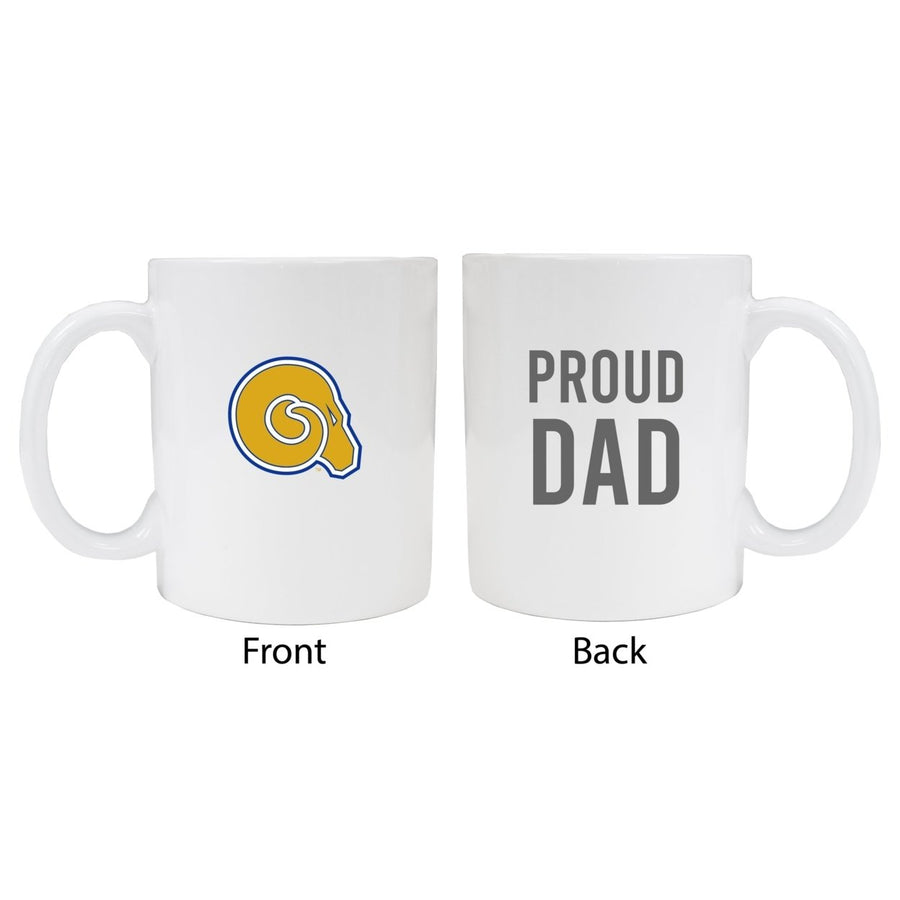 Albany State University Proud Dad Ceramic Coffee Mug - White Image 1