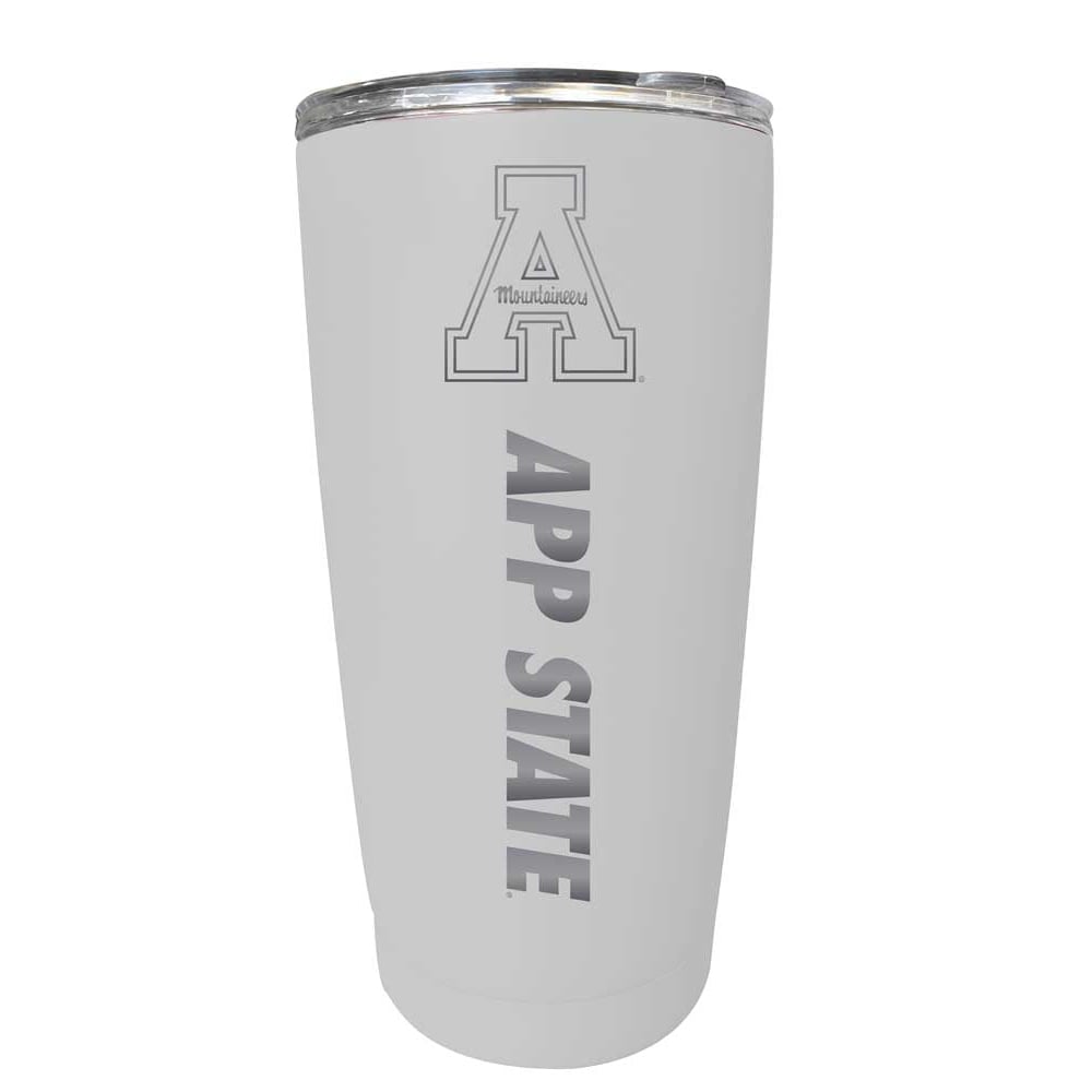 Appalachian State Etched 16 oz Stainless Steel Tumbler (Choose Your Color) Image 1