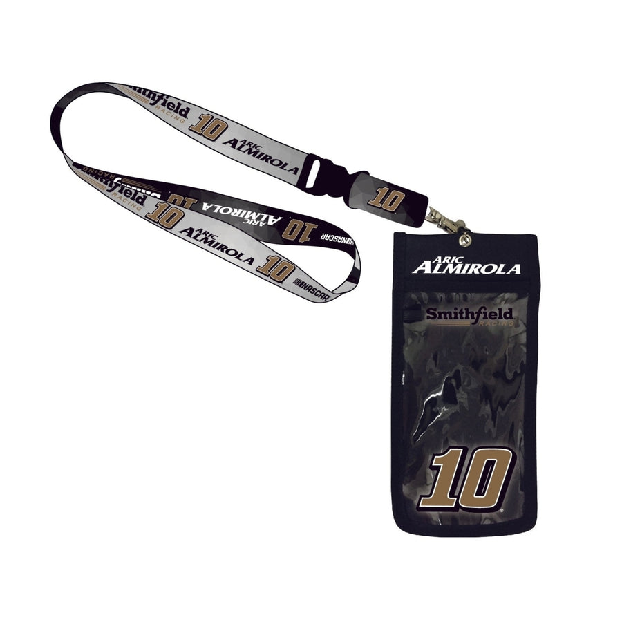 Aric Almirola 10 Racing Nascar Deluxe Credential Holder w/Lanyard for 2020 Image 1