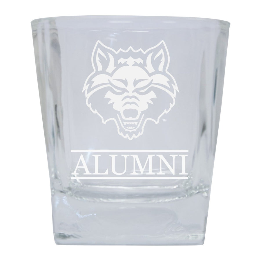 Arkansas State 2-Pack Alumni Elegance 10oz Etched Glass Tumbler Image 1