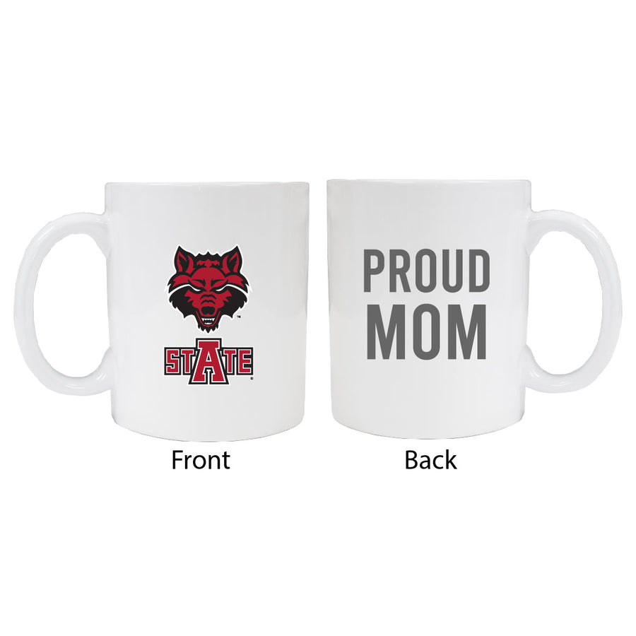 Arkansas State Proud Mom Ceramic Coffee Mug - White Image 1