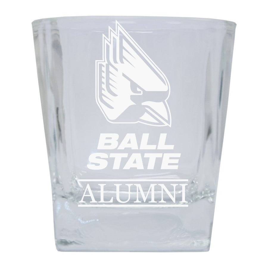 Ball State University 2-Pack Alumni Elegance 10oz Etched Glass Tumbler Image 1
