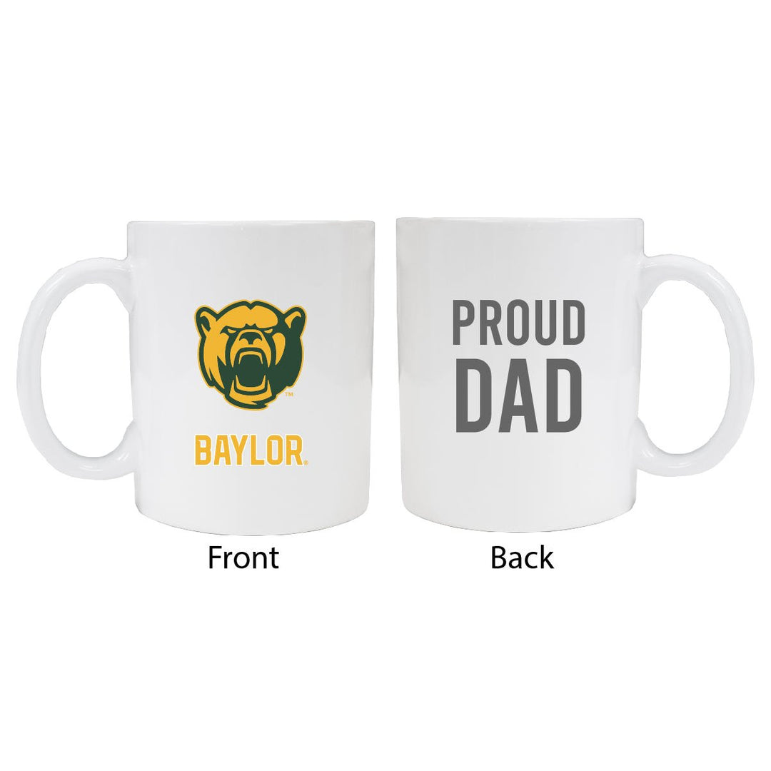 Baylor Bears Proud Dad Ceramic Coffee Mug - White Image 1