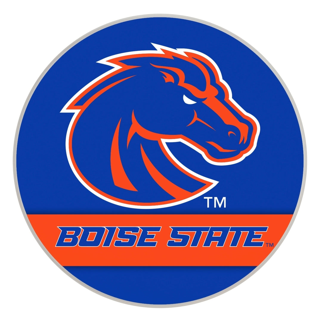 Boise State Broncos Officially Licensed Paper Coasters (4-Pack) - Vibrant Furniture-Safe Design Image 1