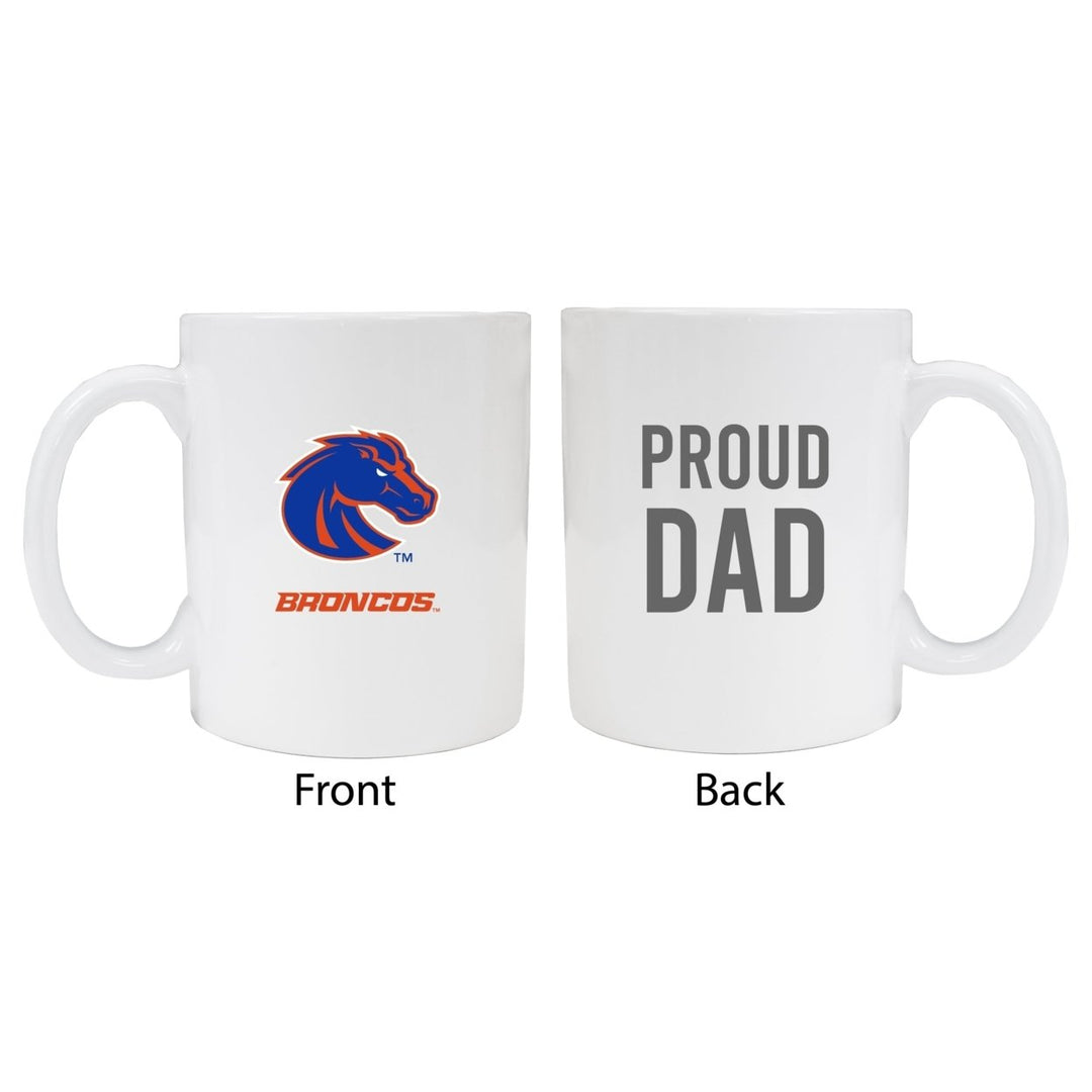 Boise State Broncos Proud Dad Ceramic Coffee Mug - White Image 1