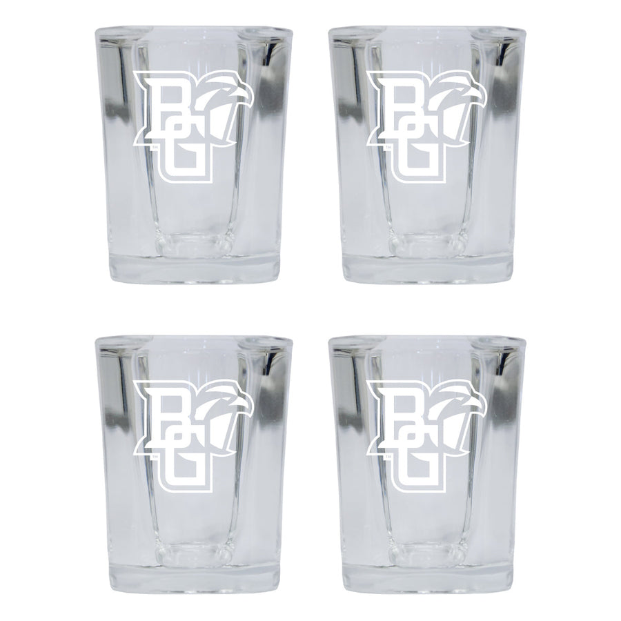 Bowling Green Falcons NCAA Collectors Edition 2oz Square Shot Glass - Laser Etched Logo 4-Pack Image 1