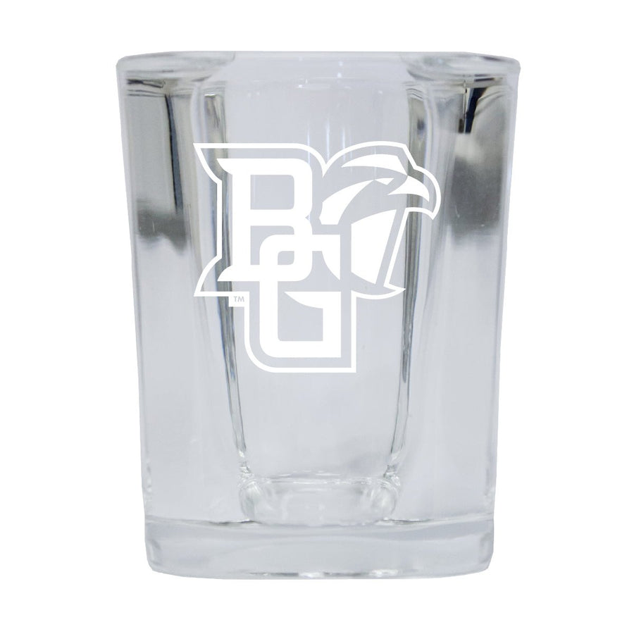 Bowling Green Falcons Etched Square Shot Glass Image 1