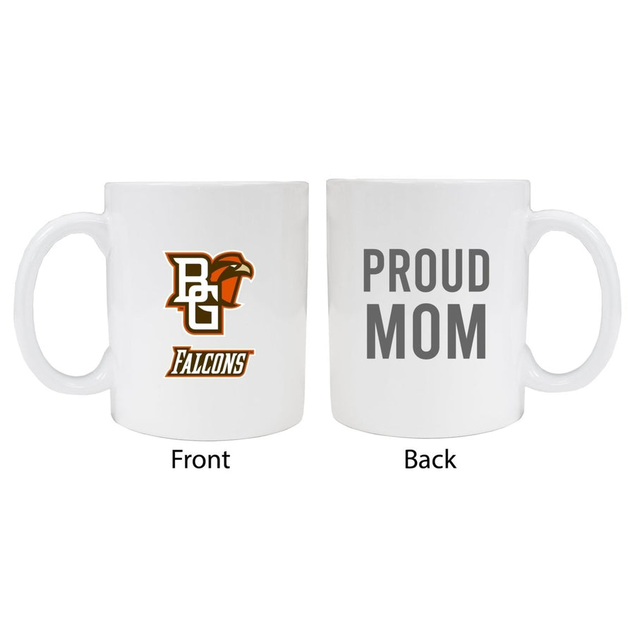 Bowling Green Falcons Proud Mom White Ceramic Coffee Mug - White (2 Pack) Image 1