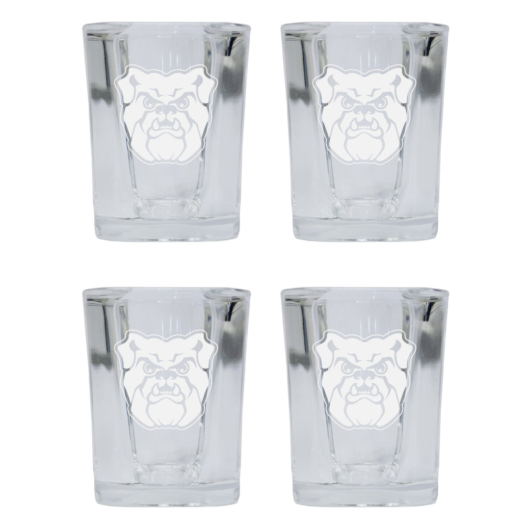 Butler Bulldogs NCAA Collectors Edition 2oz Square Shot Glass - Laser Etched Logo 4-Pack Image 1