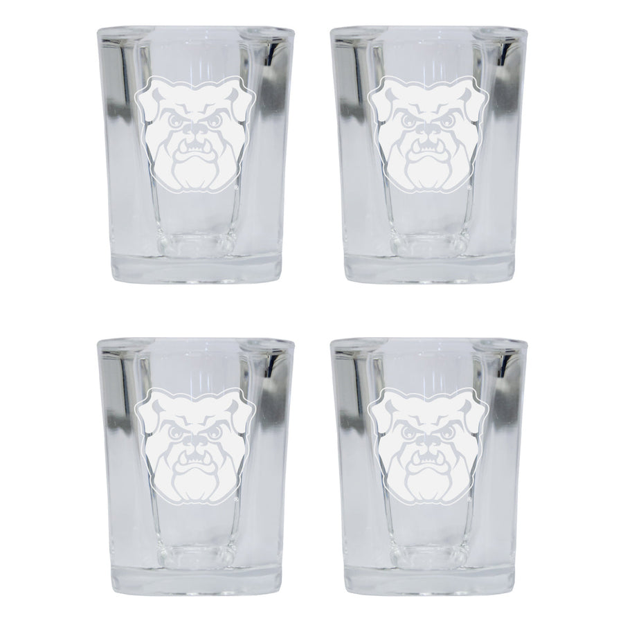 Butler Bulldogs NCAA Collectors Edition 2oz Square Shot Glass - Laser Etched Logo 4-Pack Image 1