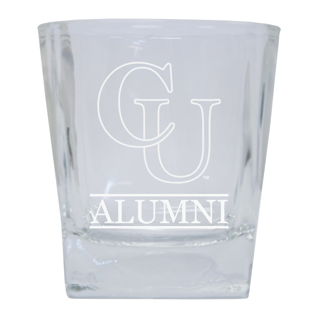 Campbell University Fighting Camels 2-Pack Alumni Elegance 10oz Etched Glass Tumbler Image 1