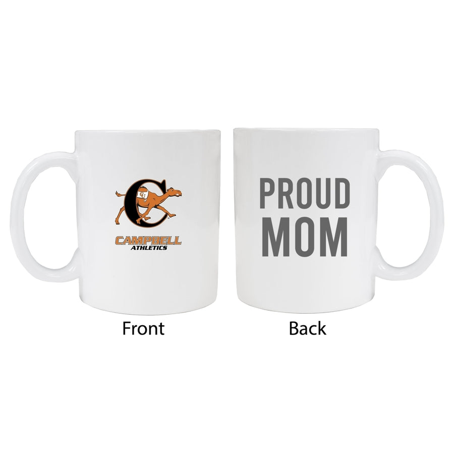 Campbell University Fighting Camels Proud Mom Ceramic Coffee Mug - White (2 Pack) Image 1