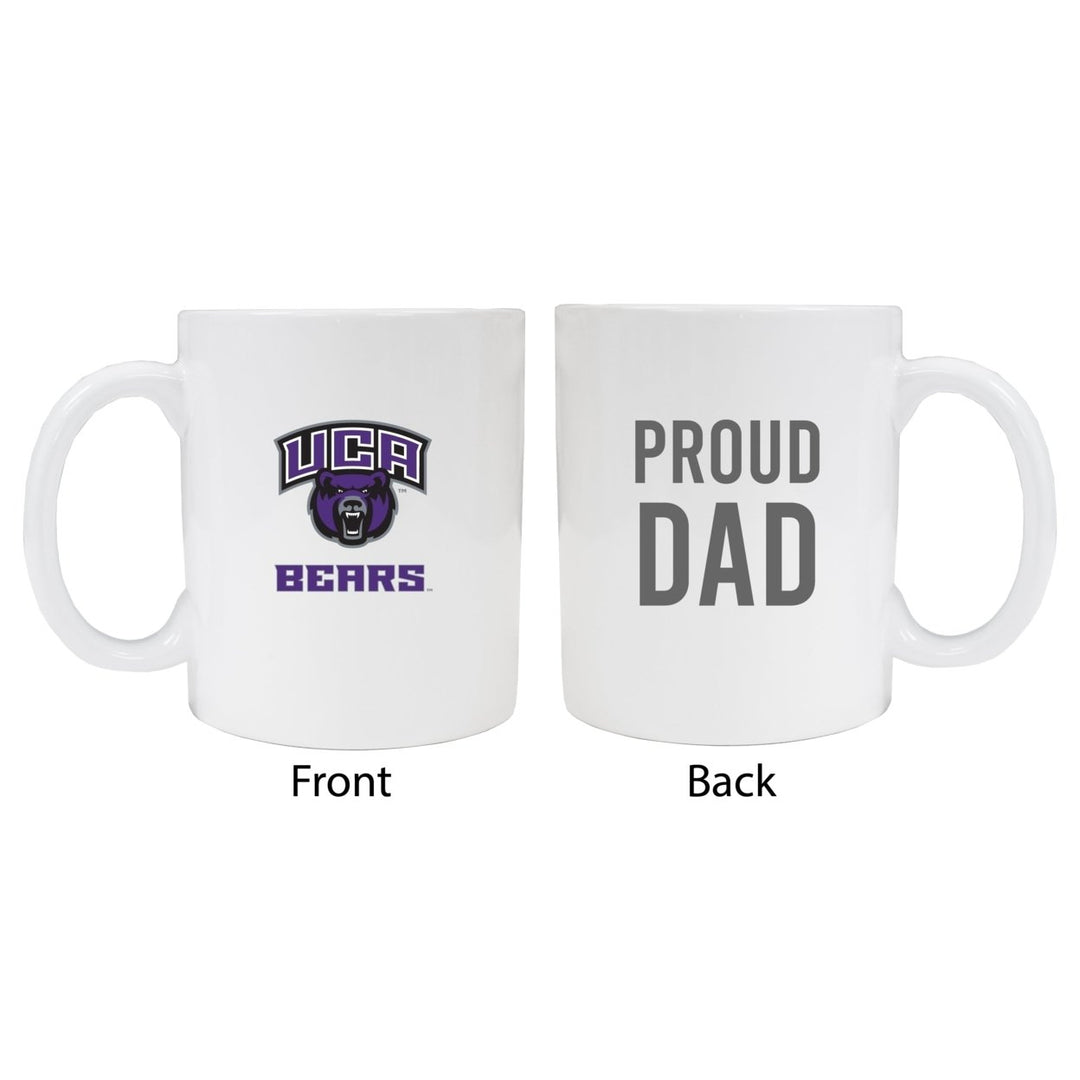 Central Arkansas Bears Proud Dad Ceramic Coffee Mug - White Image 1