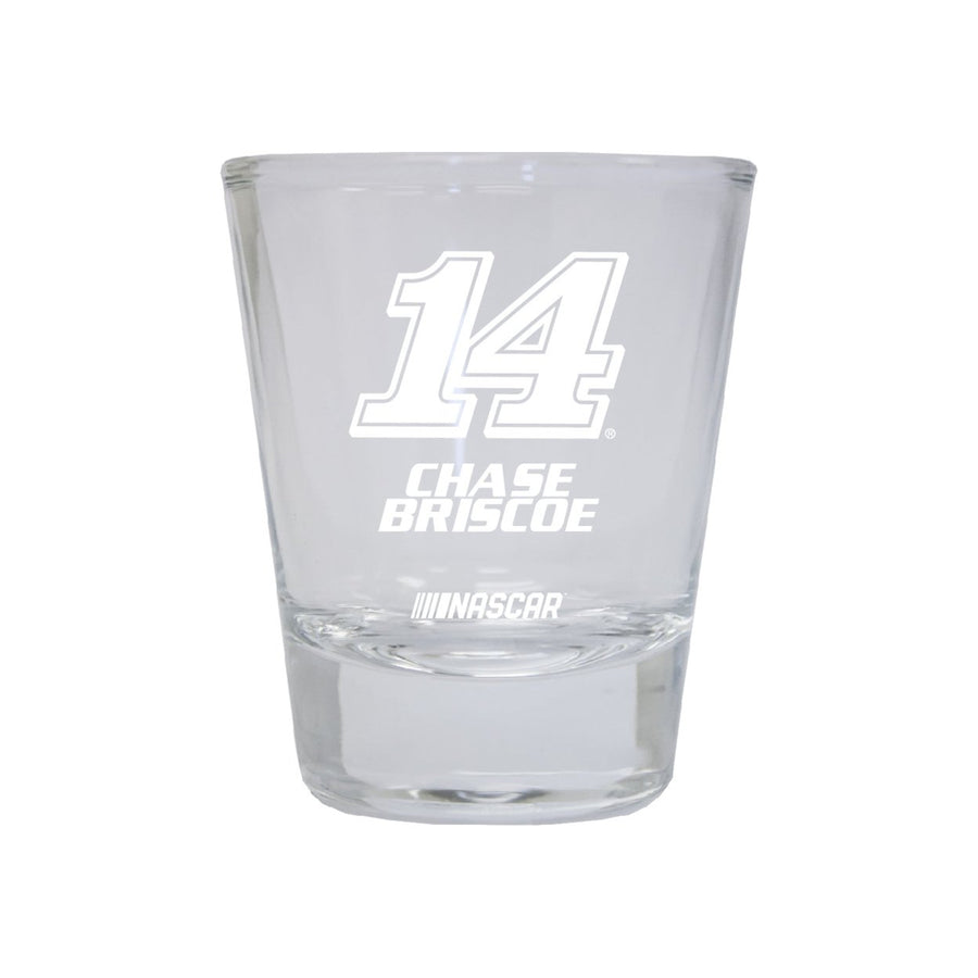 Chase Briscoe 14 Nascar Etched Round Shot Glass for 2022 Image 1