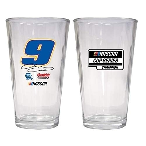 Chase Elliott 9 NASCAR Pint Glass Image 1