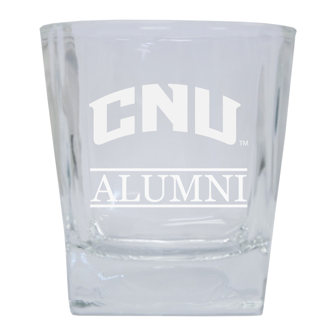 Christopher Newport Captains Alumni Elegance - 5 oz Etched Shooter Glass Tumbler 2-Pack Image 1