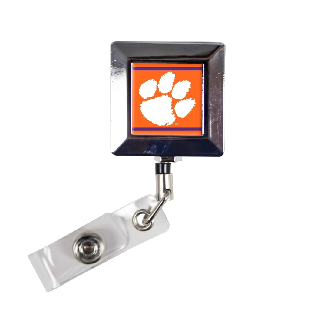 Clemson Tigers 2-Pack Retractable Badge Holder Image 1