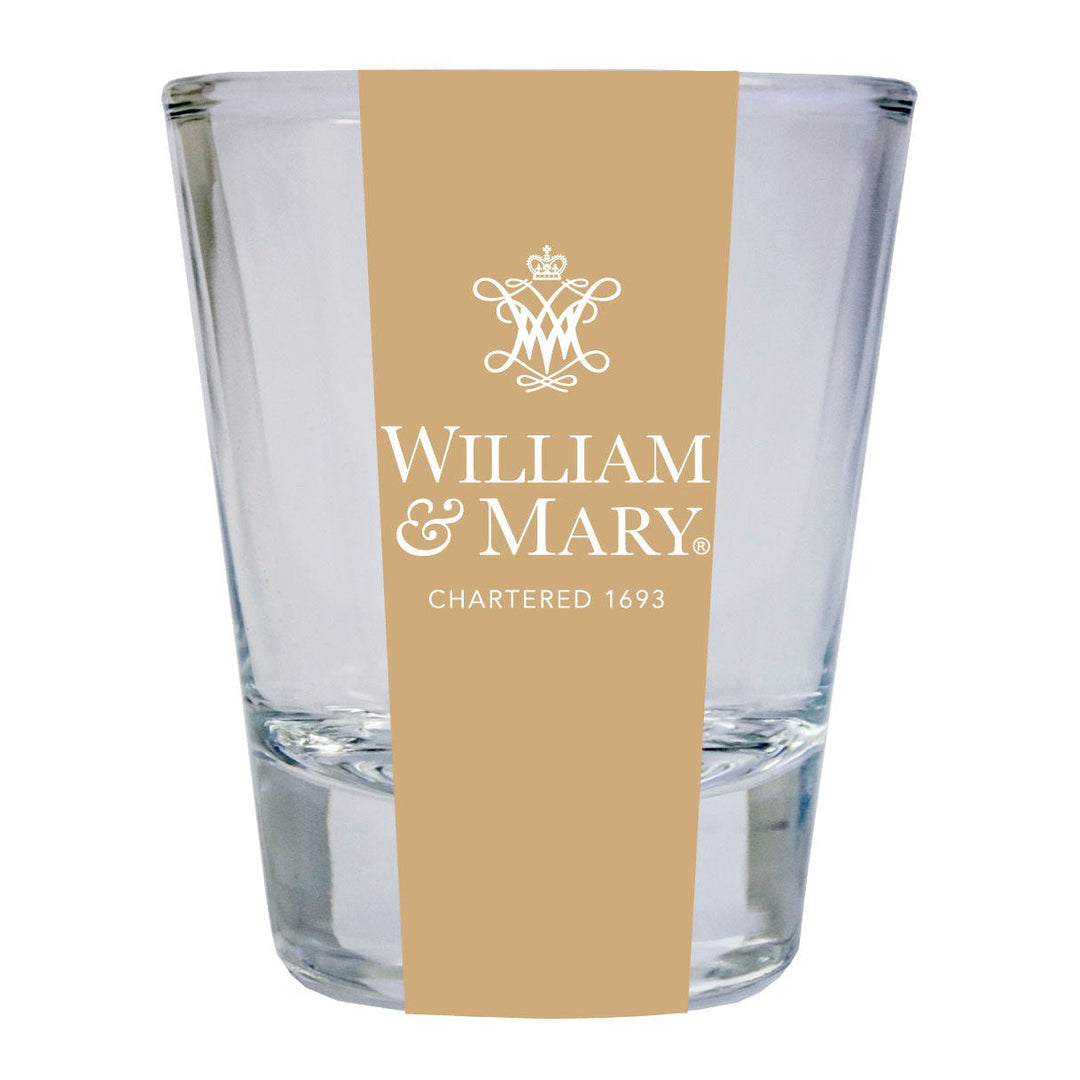 William and Mary NCAA Legacy Edition 2oz Round Base Shot Glass Clear Image 1