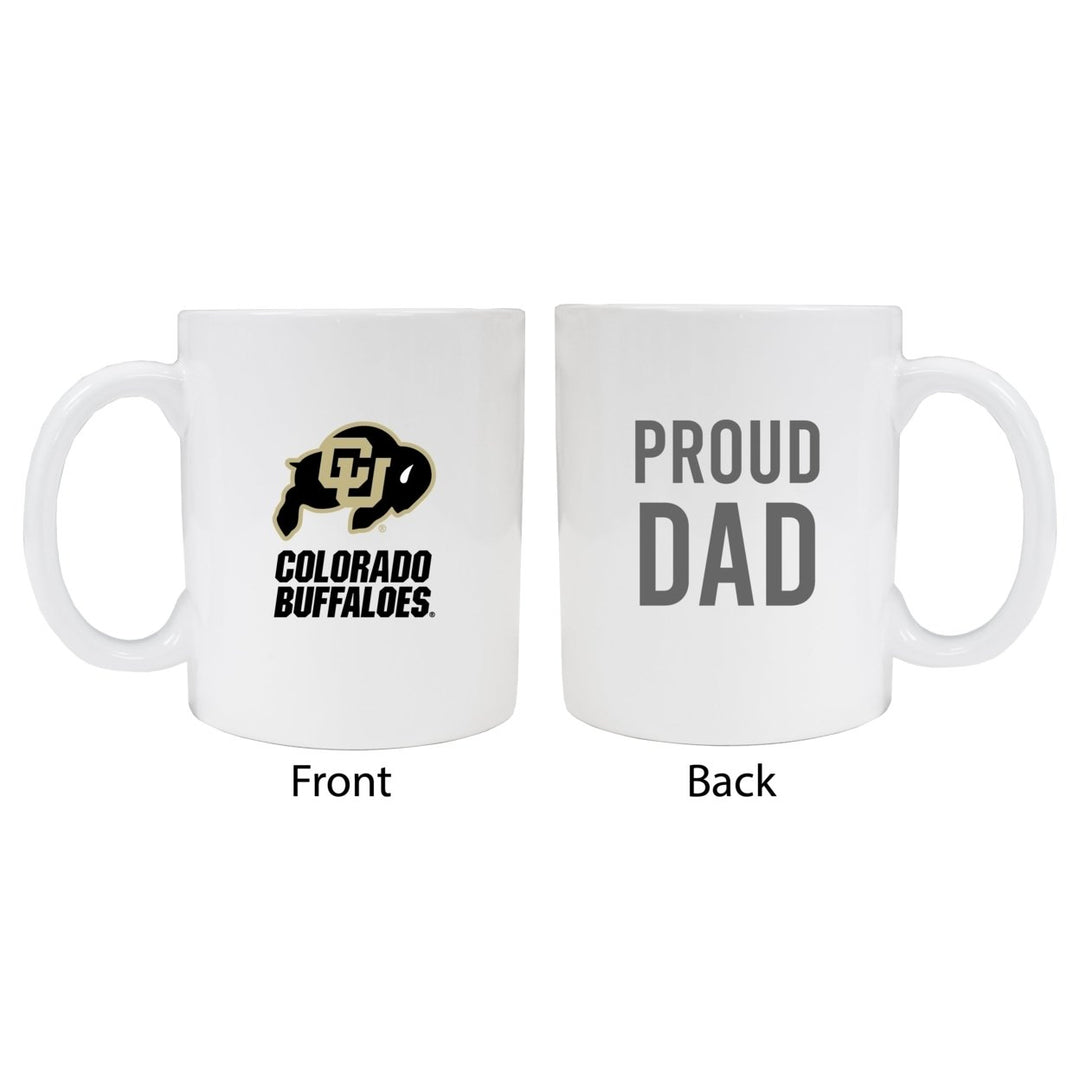 Colorado Buffaloes Proud Dad Ceramic Coffee Mug - White Image 1