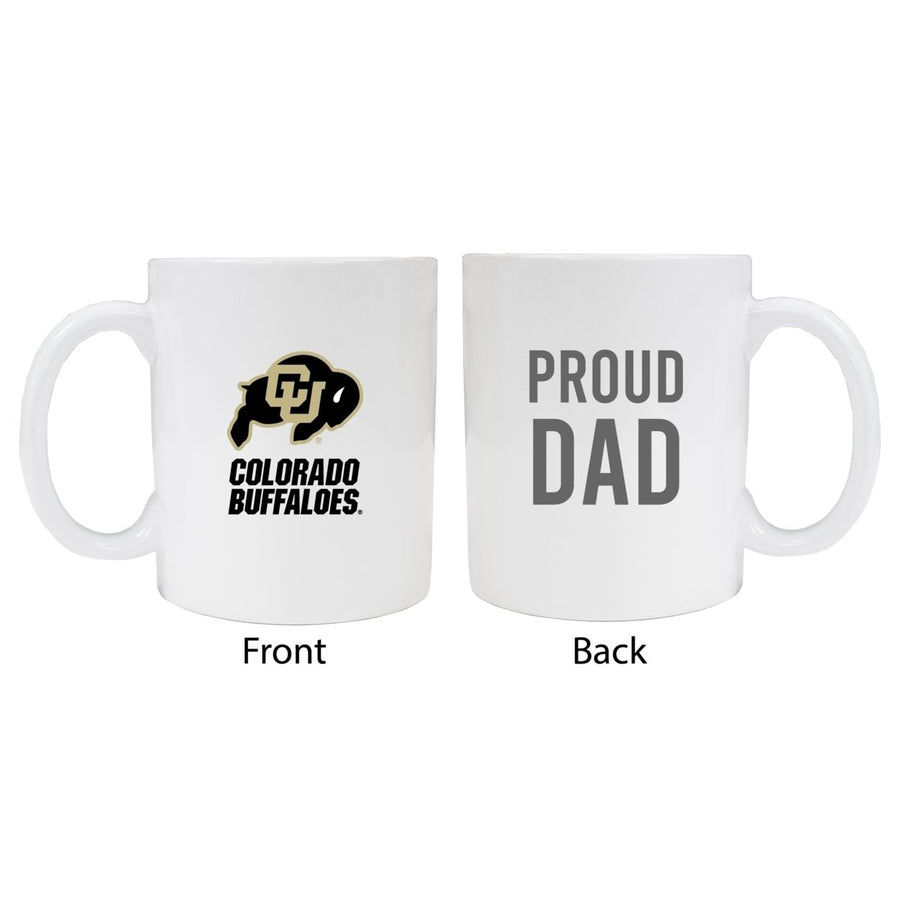 Colorado Buffaloes Proud Dad Ceramic Coffee Mug - White Image 1