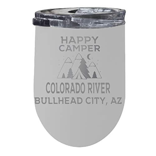 Colorado River Bullhead City White Stainless Steel Wine Tumbler Image 1