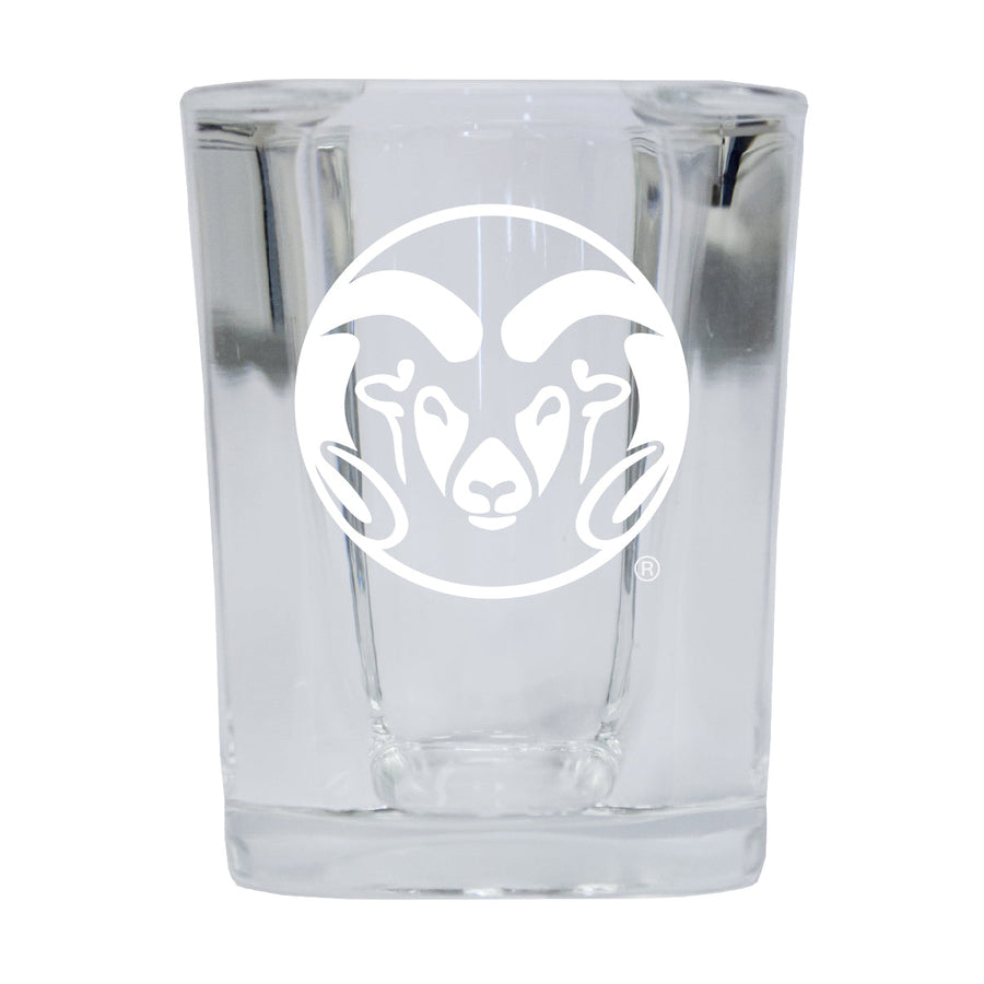 Colorado State Rams NCAA Collectors Edition 2oz Square Shot Glass - Laser Etched Logo Image 1