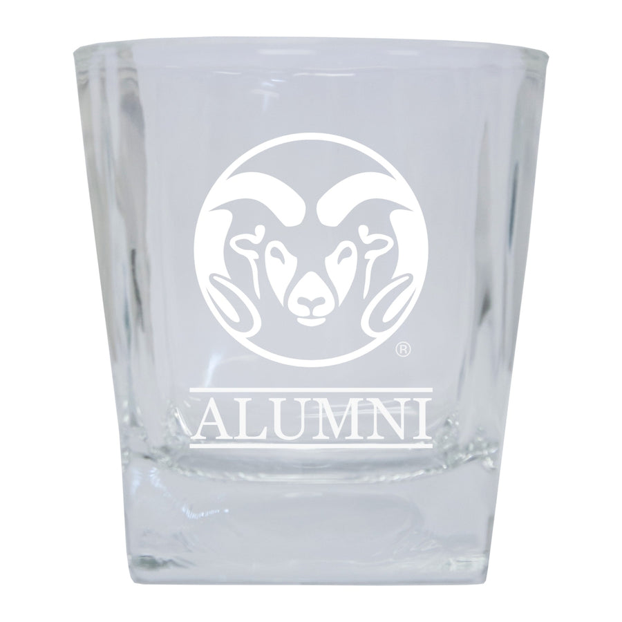 Colorado State Rams 2-Pack Alumni Elegance 10oz Etched Glass Tumbler Image 1