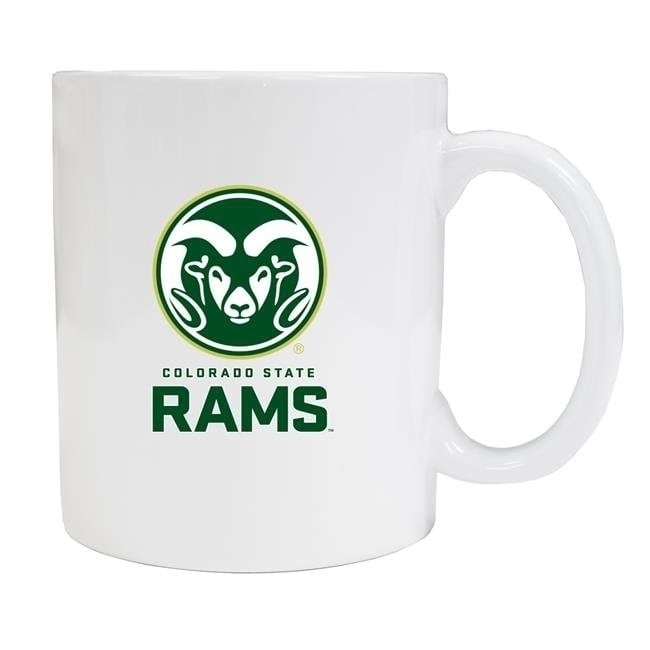 Colorado State Rams White Ceramic Mug 2-Pack (White). Image 1