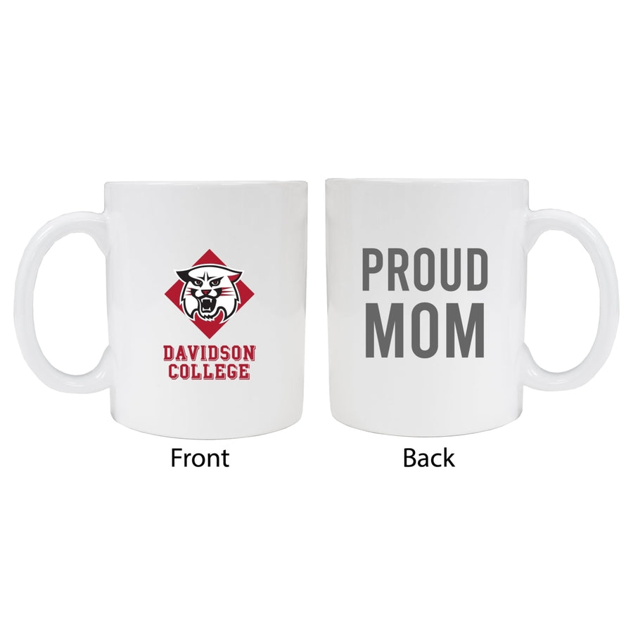 Davidson College Proud Mom Ceramic Coffee Mug - White (2 Pack) Image 1