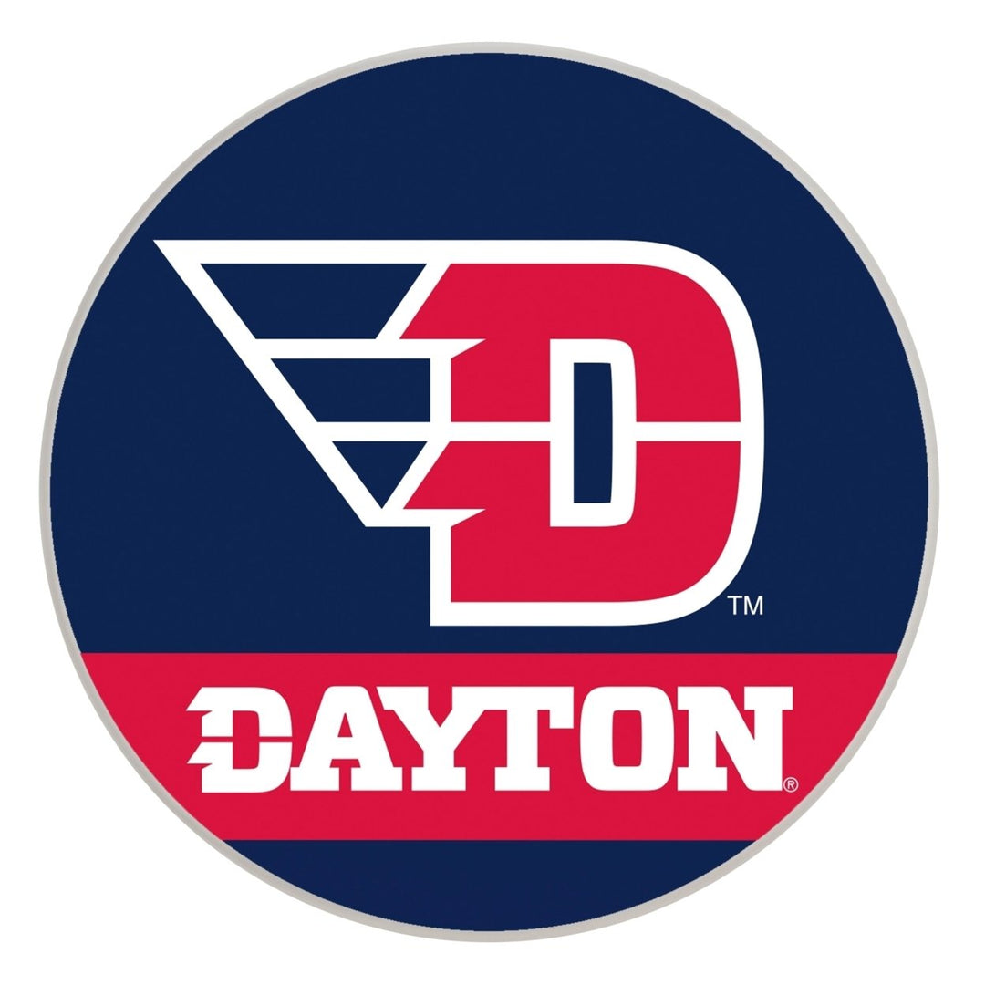 Dayton Flyers Officially Licensed Paper Coasters (4-Pack) - Vibrant Furniture-Safe Design Image 1