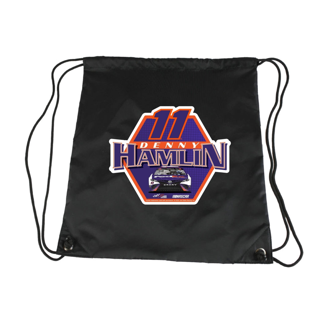11 Denny Hamlin Officially Licensed Nascar Cinch Bag with Drawstring Image 1