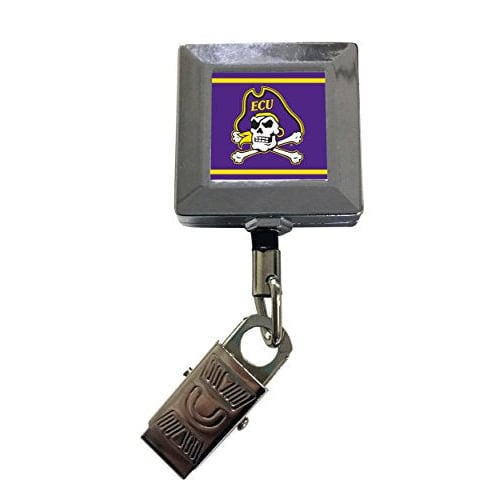 East Carolina Pirates 2-Pack Retractable Badge Holder Image 1