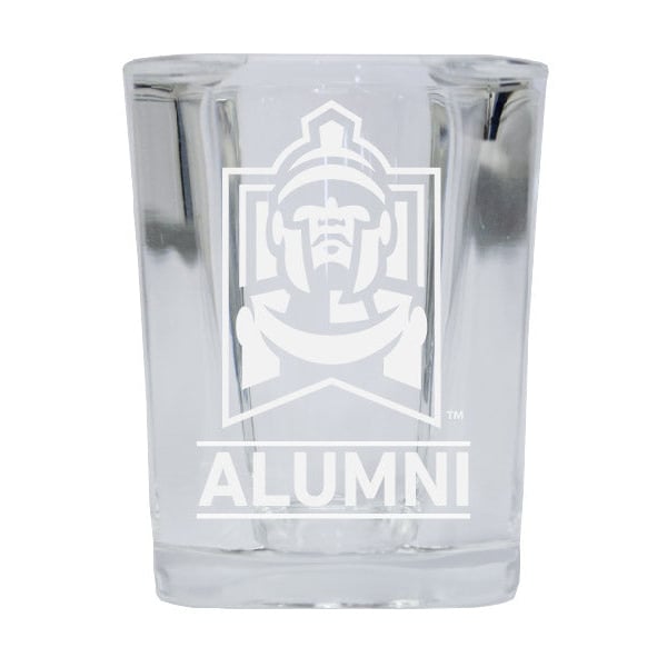 NCAA East Stroudsburg University Alumni 2oz Laser Etched Square Shot Glass Image 1