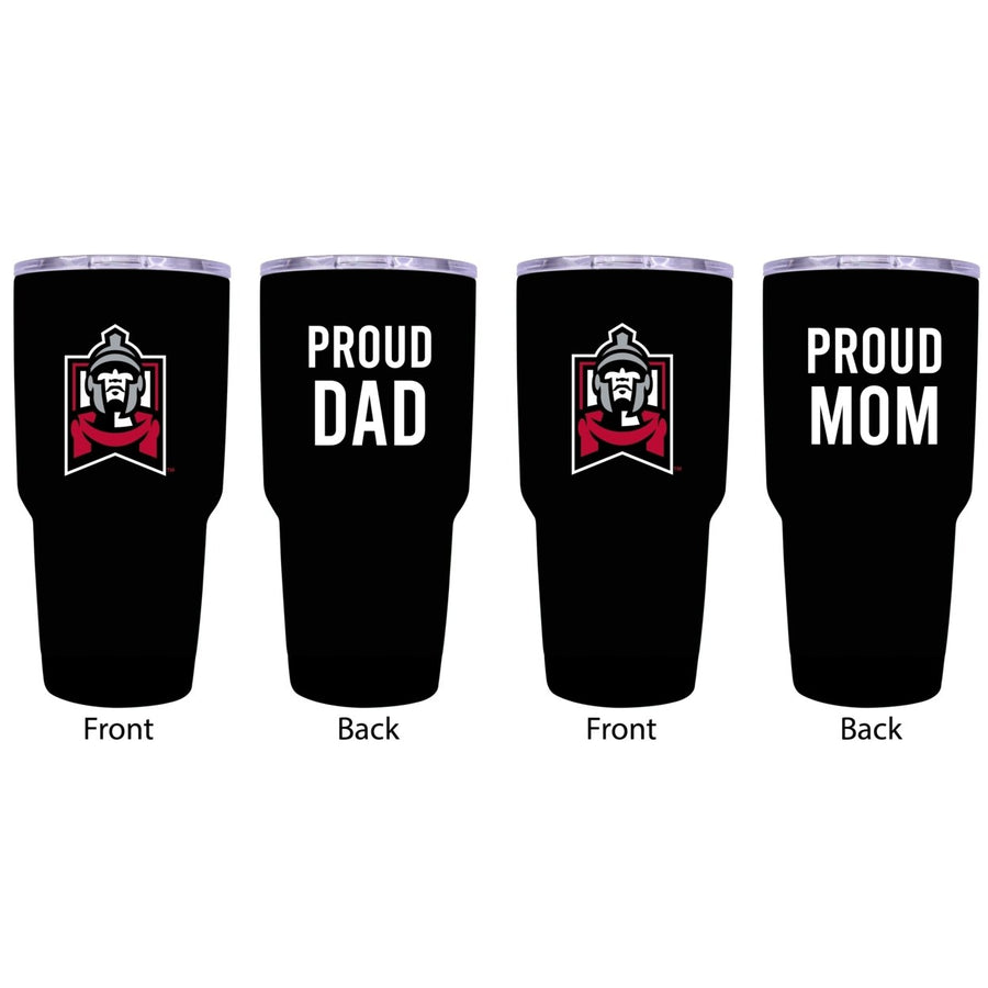 East Stroudsburg University Proud Parent 24 oz Insulated Tumblers Set - Black Mom and Dad Edition Image 1