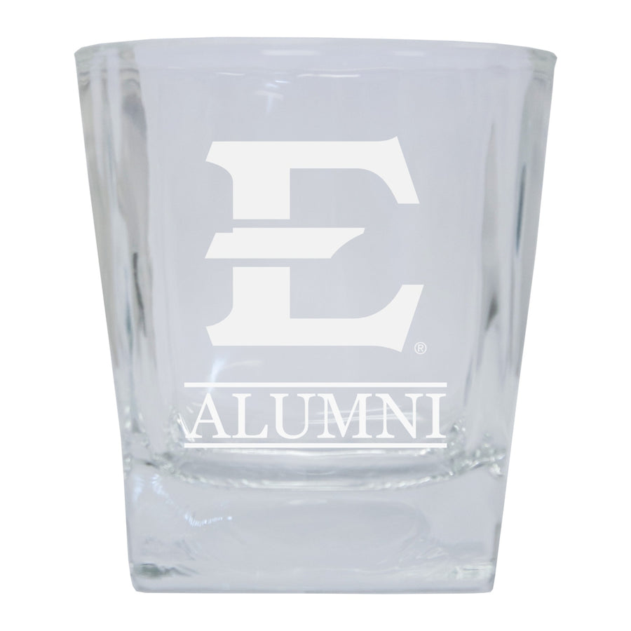 East Tennessee State University 2-Pack Alumni Elegance 10oz Etched Glass Tumbler Image 1