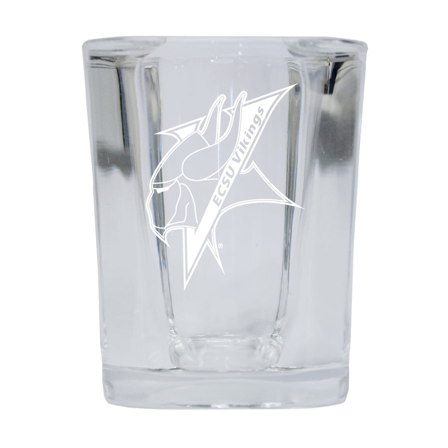 Elizabeth City State University NCAA Collectors Edition 2oz Square Shot Glass - Laser Etched Logo Image 1