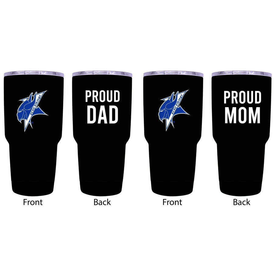 Elizabeth City State University Proud Parent 24 oz Insulated Tumblers Set - Black Mom and Dad Edition Image 1