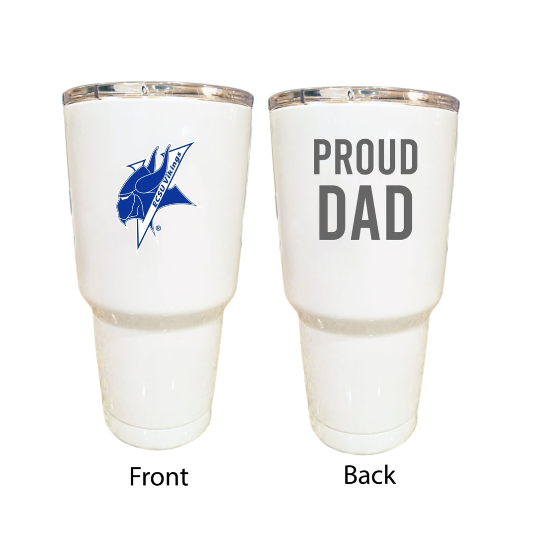 Elizabeth City State University Proud Dad 24 oz Insulated Stainless Steel Tumbler White Image 1