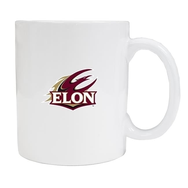 Elon University White Ceramic NCAA Fan Mug 2-Pack (White) Image 1