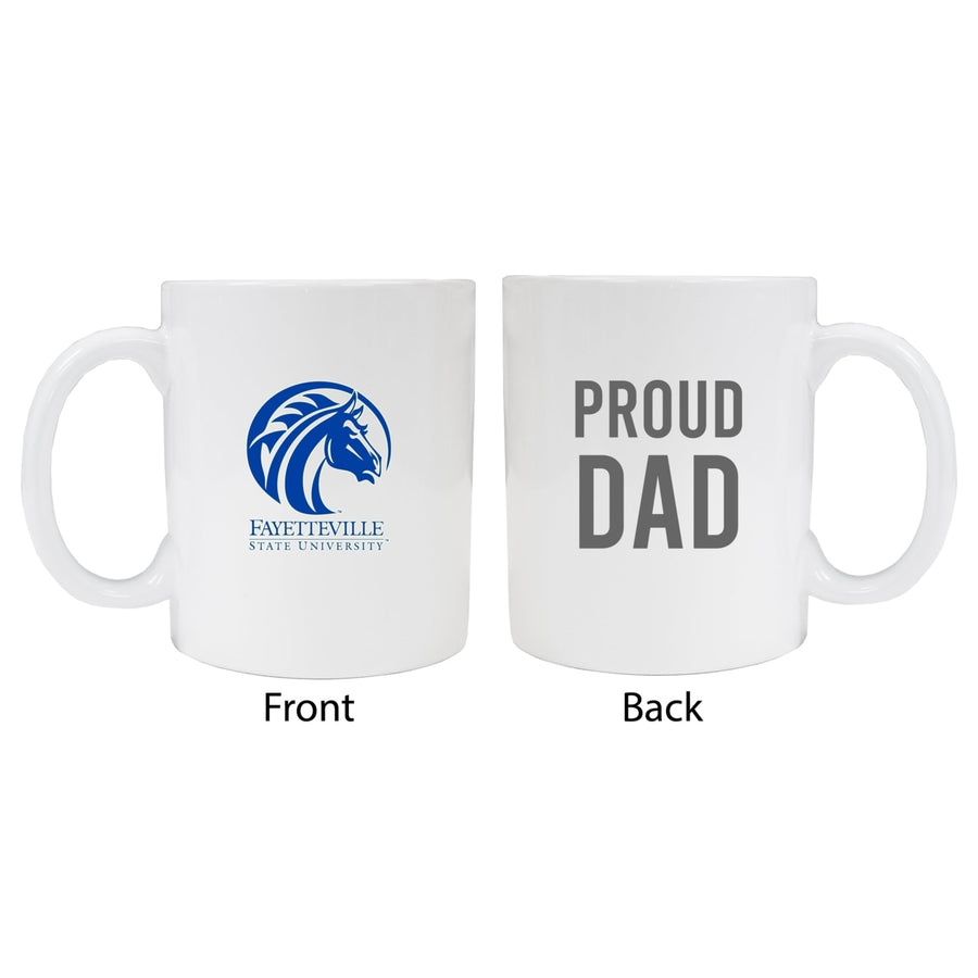 Fayetteville State University Proud Dad Ceramic Coffee Mug - White Image 1