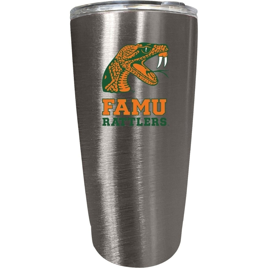 Florida AandM Rattlers 16 oz Insulated Stainless Steel Tumbler colorless Image 1