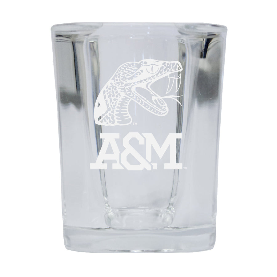 Florida AandM Rattlers NCAA Collectors Edition 2oz Square Shot Glass - Laser Etched Logo Image 1