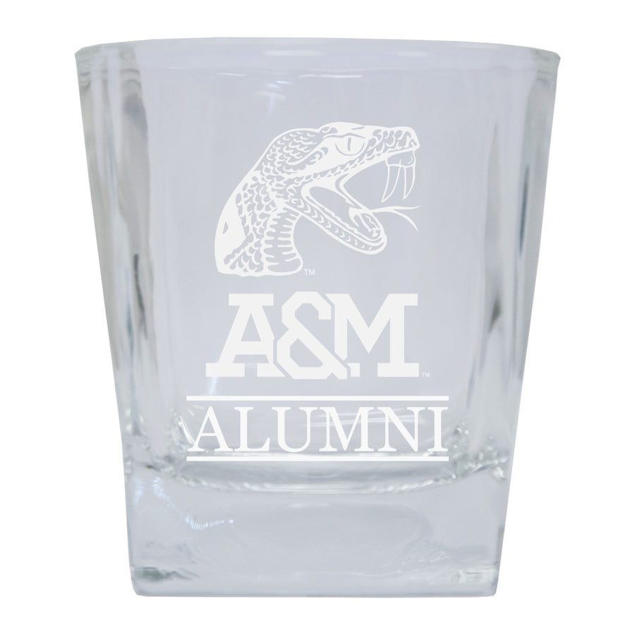 Florida AandM Rattlers Alumni Elegance - 5 oz Etched Shooter Glass Tumbler 2-Pack Image 1