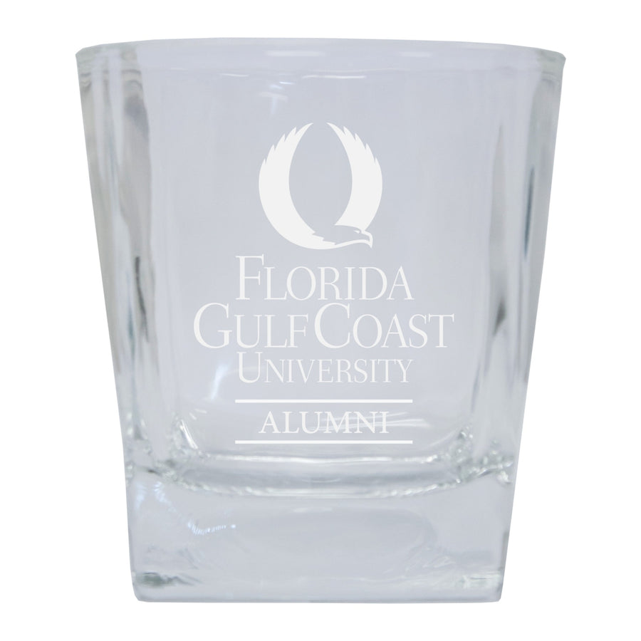 Florida Gulf Coast Eagles 2-Pack Alumni Elegance 10oz Etched Glass Tumbler Image 1