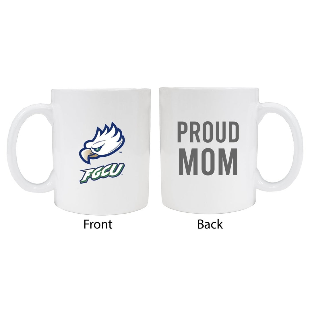 Florida Gulf Coast Eagles Proud Mom Ceramic Coffee Mug - White Image 1
