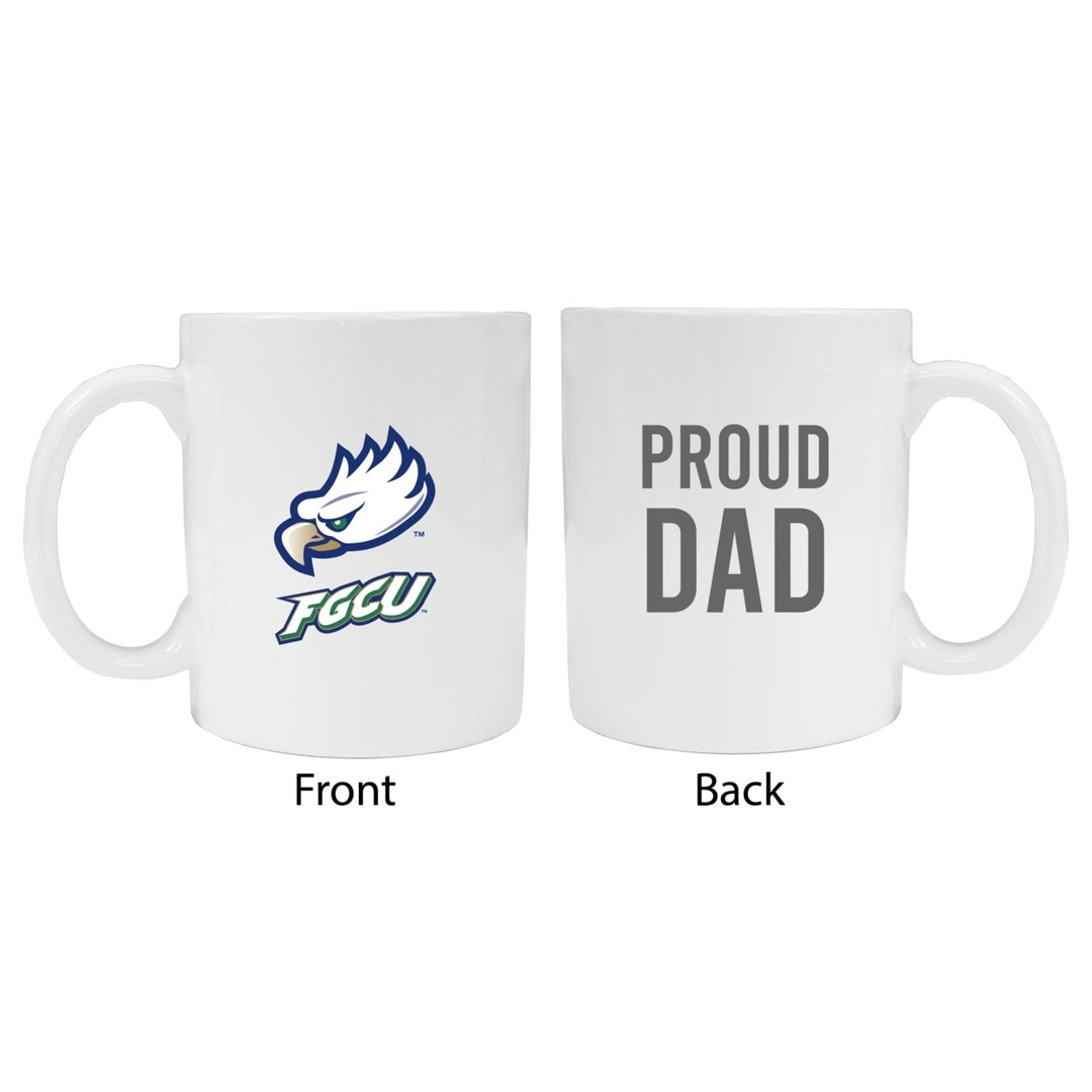 Florida Gulf Coast Eagles Proud Dad Ceramic Coffee Mug - White Image 1