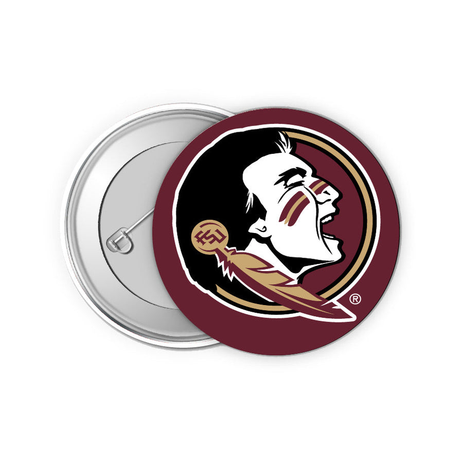 Florida State Seminoles 2-Inch Button Pins (4-Pack)  Show Your School Spirit Image 1